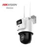 Hikvision 8 Мп уличная Wi-Fi PTZ камера безопасности с двойным объективом, китайская вилка (адаптер в комплекте)