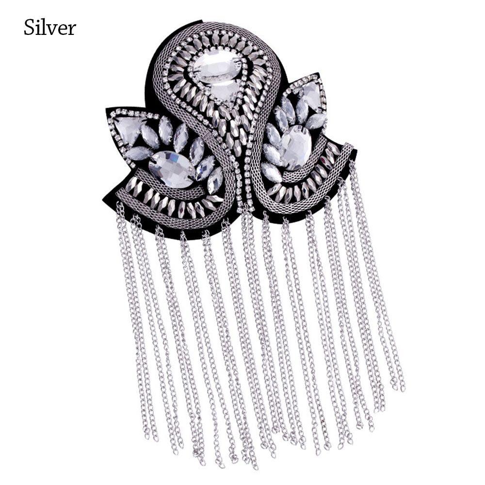 Ручная работа Брошь Длинная Цепочка Аксессуары Одежды Нежная Кисточка Эполет Мужчины Женщины