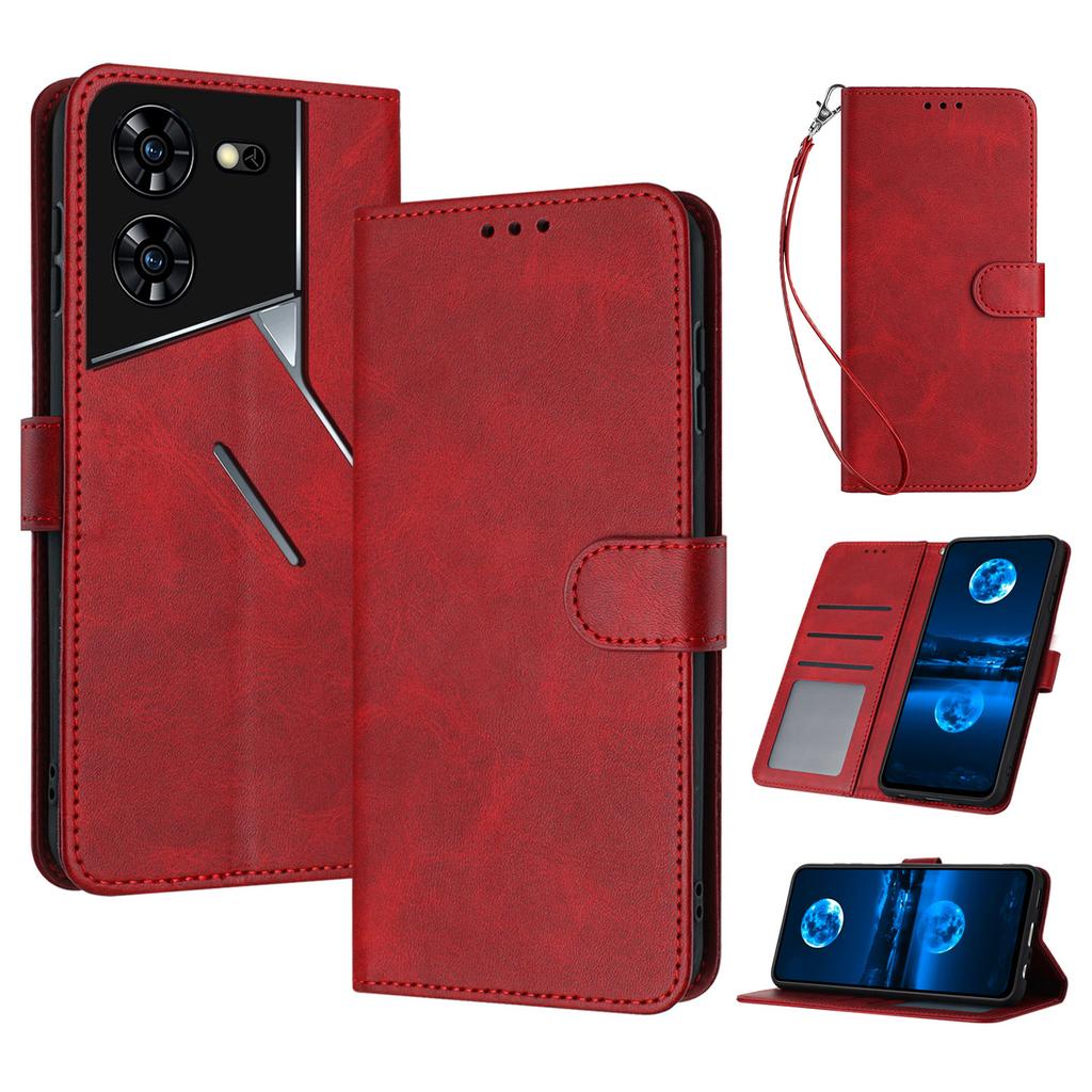 Для TECNO Pova 5 Pro 4G Чехол Кожаная Подставка Противоударный Чехол для Мобильного Телефона с Кошельком