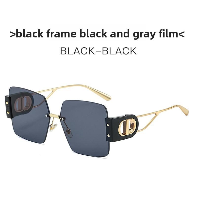 Fashion Unisex Frameless Sunglasses With Uv400 Protection For Summer Travel And Outdoor Activities
