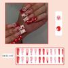 24pcs False Nails Blue Gradient Design Fake Nails Art Full Coverage Waterproof Removable Artificial Press On Nails