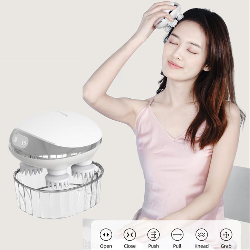 Электрический массажер для головы Scalphero, беспроводной массаж головы, терапия красным светом, водонепроницаемый массажер для тела, плеч, шеи, здравоохранение