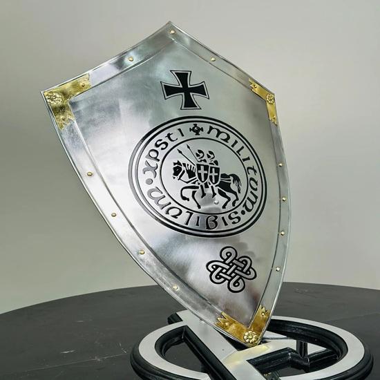 71.12 Cm Templar Shield Medieval Knight Armor Crusader Shield Battle Knight Heater Shield Best Gift