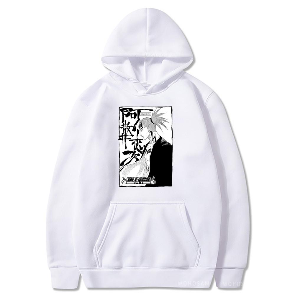 Japan Manga Kuchiki Rukia Bleach Hoodies Anime Styles Vintage Clothes Harajuku Long Sleeve Warm Women Hooded Sweatshirts