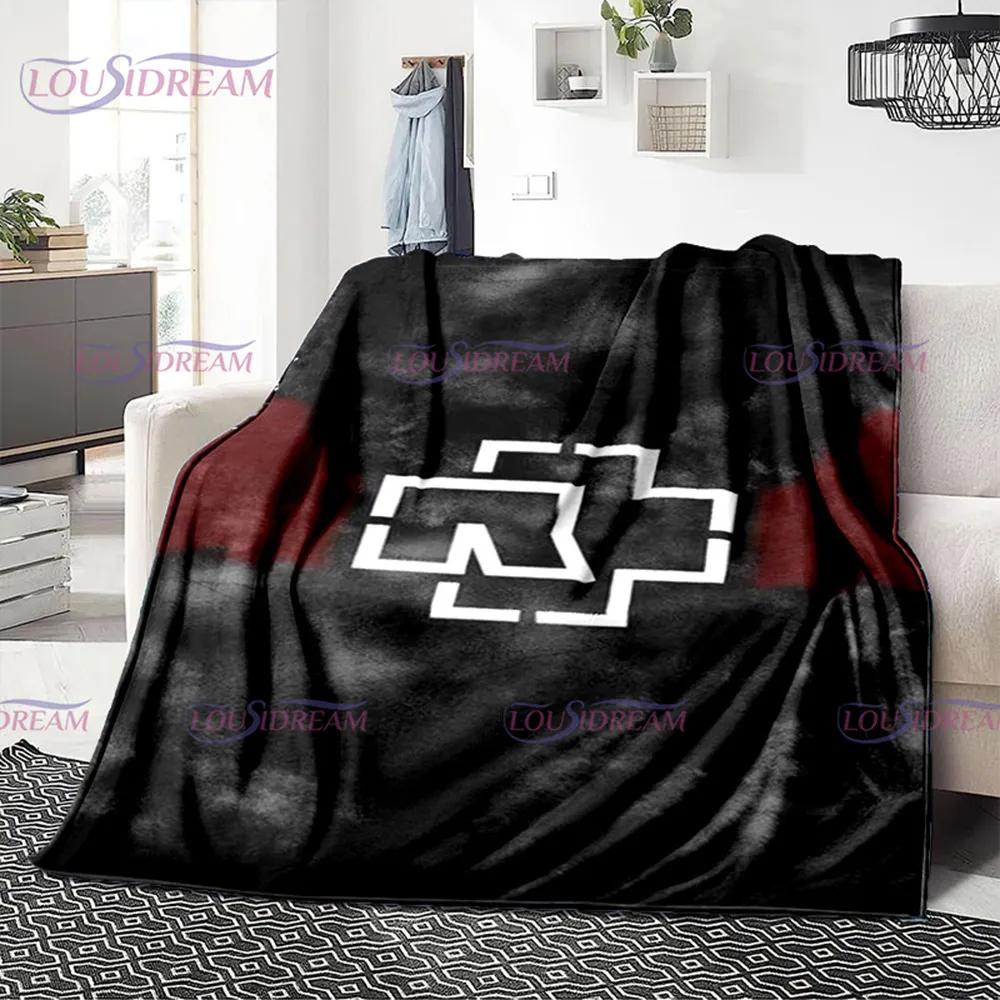 3D R-Rammstein Heavy Metal Band, мягкое плюшевое одеяло, фланелевое одеяло, одеяло для гостиной, спальни, кровати, дивана, вентилятора, одеяло