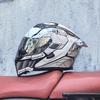 Orz motorcycle helmet peel-off helmet double lens big tail locomotive racing helmet running helmet men and women keep warm in winter