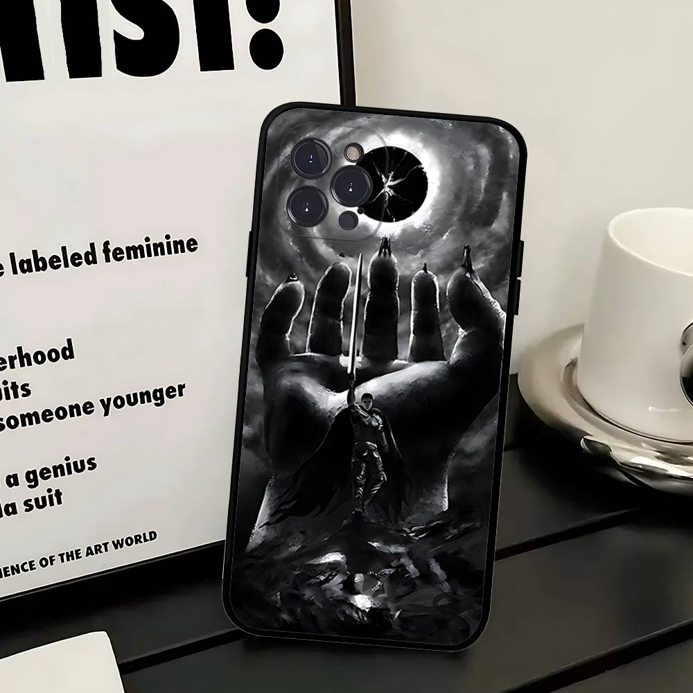 Модный аниме чехол Berserk Guts для iPhone 17 16 15 16e 14 13 12 11 Pro Max Plus Чехол Защитная крышка Coque