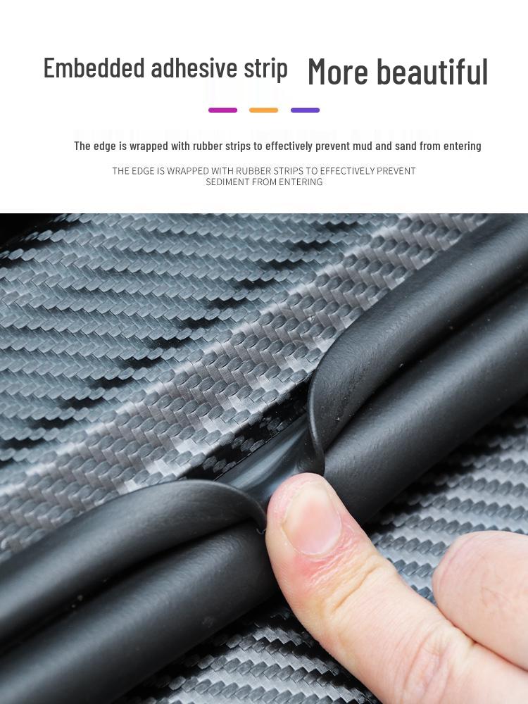 Аксессуары для интерьера Geely Emgrand 4-го поколения: Наклейки на пороги дверей