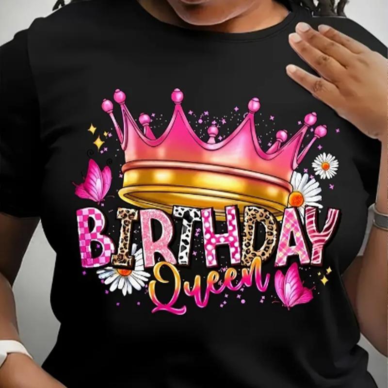 Модная женская футболка в стиле минимализма с принтом «Travel Crown», забавная повседневная футболка с короткими рукавами и круглым вырезом, летняя женская футболка