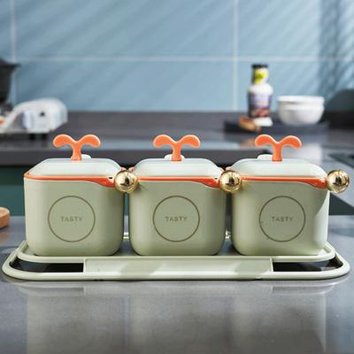 1 набор приправ большой емкости хорошо герметичный пыленепроницаемый ящик для хранения соли специй домашние принадлежности