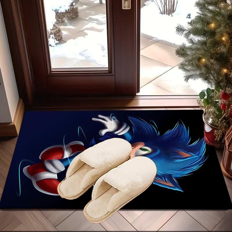 hedgehog Speed Adventure Carpet, Chair Rug,Rug for Office Bedroom living rooms, Doormat decor Fan Gift Christmas Gift