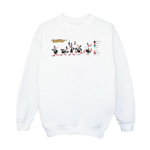 Looney Tunes Mens Daffy Duck Colour Code Sweatshirt