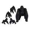 Decorative Figure Gorilla Black Resin (30x36x45cm)