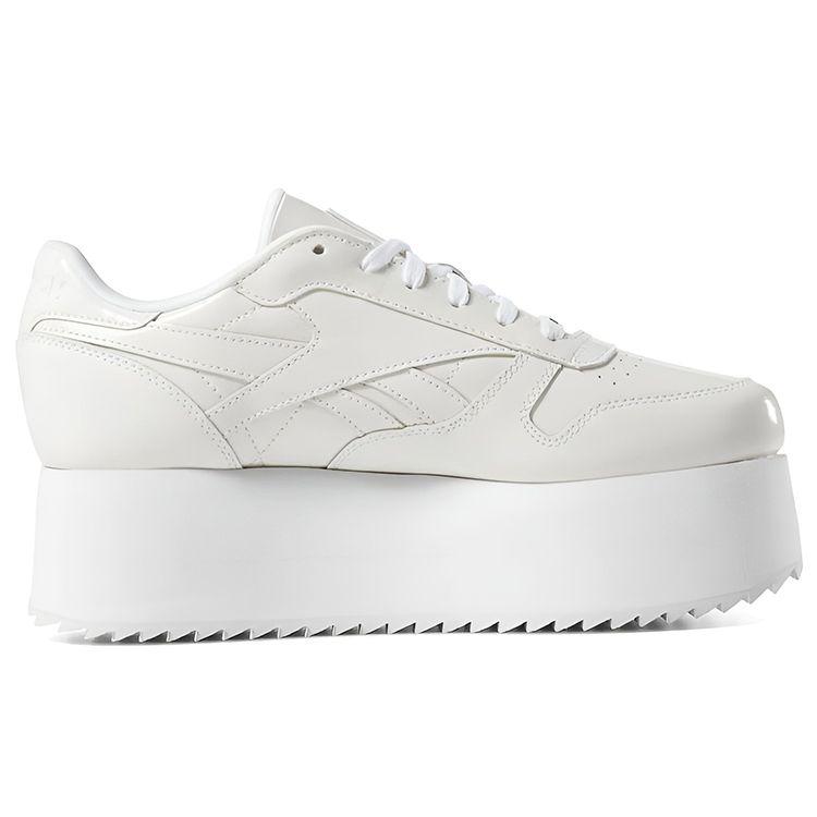 Reebok Женские кроссовки X Gigi Hadid Classic Leather на тройной платформе Белые Неоновые Красные Черные DV4110