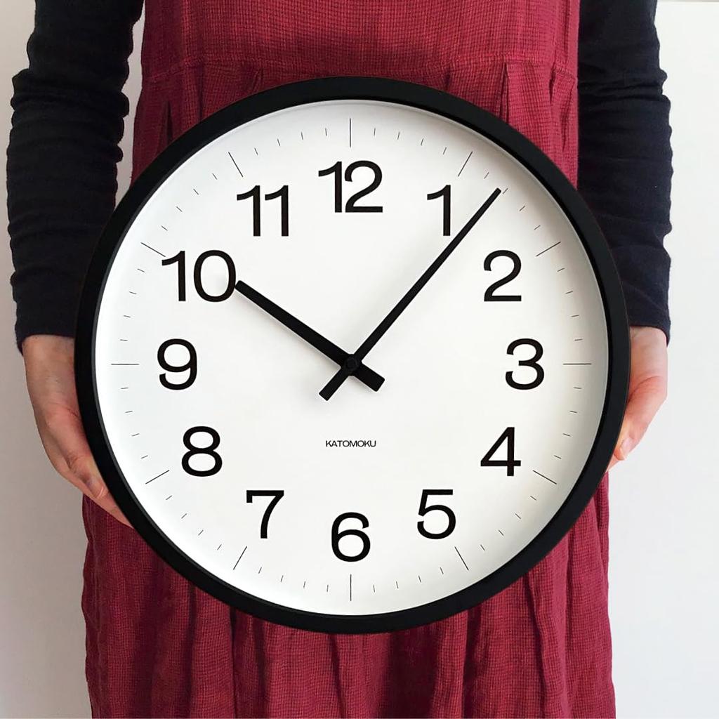 KATOMOKU Muku Clock 16 LL Black Beach Radio Clock Radio km-116BKRC 382mm (SKP Clock)