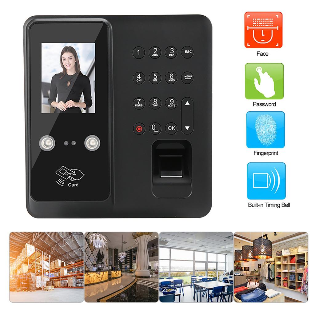 2.8-дюймовый TFT TCP/IP 125 кГц считыватель отпечатков пальцев RFID-карта пароль учет рабочего времени