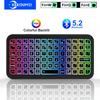 Мини-клавиатура RGB Bluetooth с подсветкой для ПК, планшета, ноутбука, перезаряжаемая беспроводная Bluetooth-клавиатура