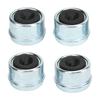 4PCS Trailer Hub Bearing Dust Caps Galvanized Surface Tough Fit for 2000 To 3500 Lb Boat Trailer