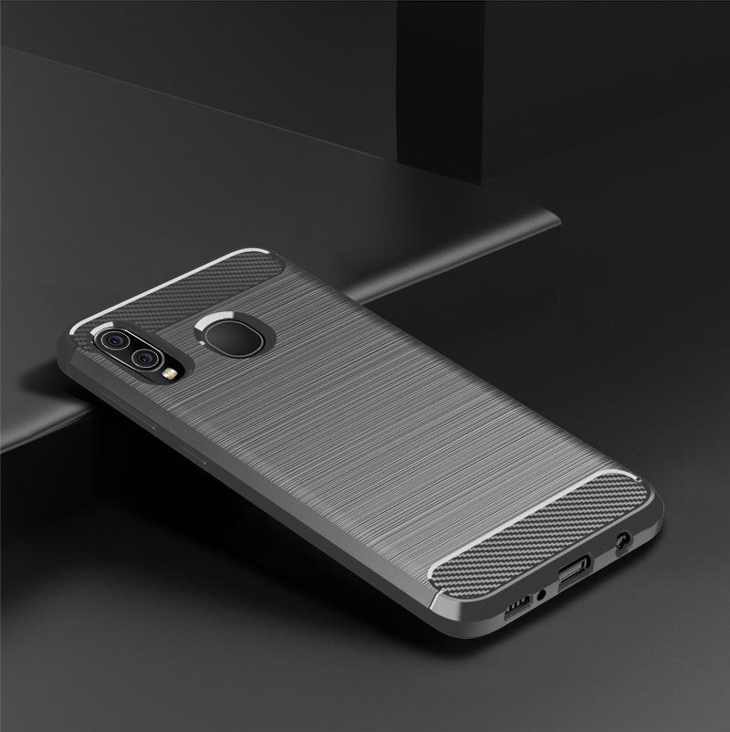 Противоударный чехол из углеродного волокна для Samsung A20 Galaxy a30 Силиконовый чехол для galaxy m10s Samsung wide4 Мягкие чехлы для телефонов TPU