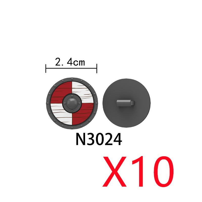 MOC Средневековые Строительные Блоки Персонаж Рыцарь Воин Набор Аксессуаров Шлем Наплечники Щит Лук Стрела Кирпич Подарок Игрушка X022