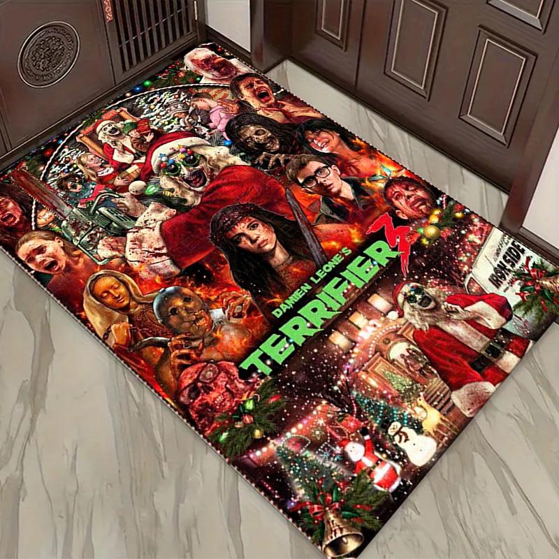 Terrifier Horror Carpet Rug for Living Room Bedroom Home Sofa Decoration,Kids play Non-slip Floor Mat