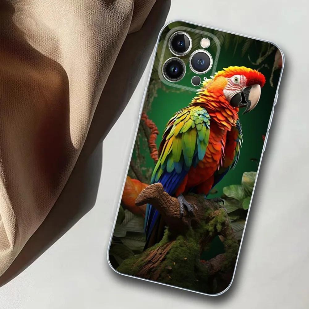 Чехол для мобильного телефона Apple iPhone15, цветной чехол для мобильного телефона Parrot, окрашенный чехол с защитой от падений, чехол для мобильного телефона Huawei с защитой от падений.
