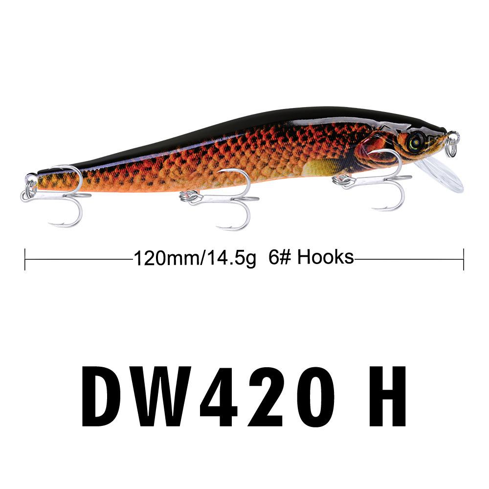 Приманка Yinmin с промышленным принтом, рыболовные снасти 12 см/14 г с подарочными аксессуарами DW420