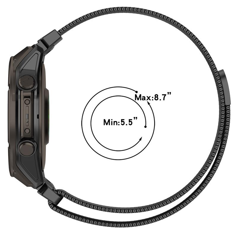 20 22 26 мм Миланский стальной ремешок-петля для Garmin Fenix 7X 7 7S 6X 6 6S Pro 5 5X Plus 8 43 47 51 Tactix 7 Epix Pro Быстросъемный ремешок