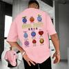 One Piece Devil Fruit Unisex Pure Cotton Tshirt 2026 Summer Anime Print American Loose Casual Parentchild Short Sleeved Top