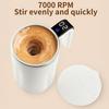 Automatic Stirring Coffee Mug with Lid Electric Self-Mixing Cup 380ml Portable Protein Powder Shaker for Office Car Home Gym