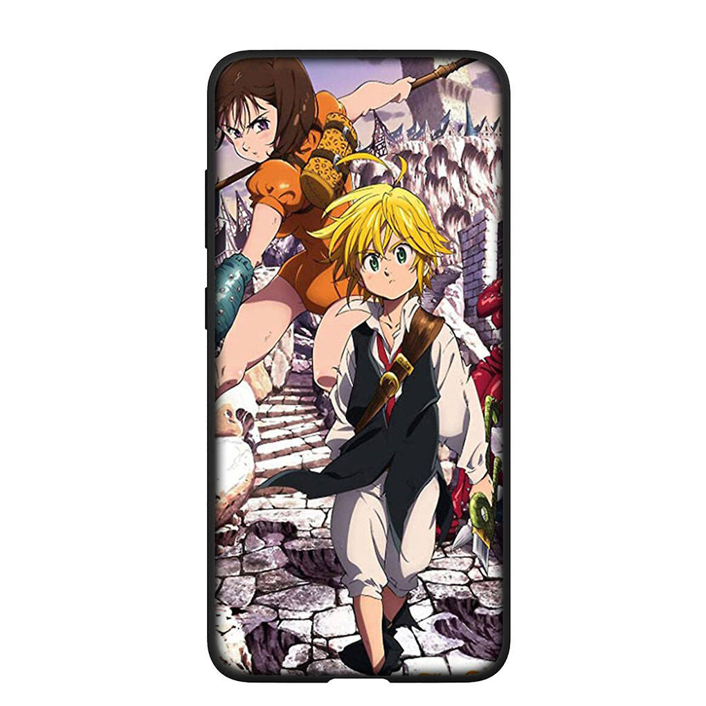 Чехол для телефона Samsung Galaxy S25 S24 S23 iPhone 16 15 Xiaomi Redmi Note 14 13 12 16E X 11 Pro Max OPPO Moto Huawei Cartoon Seven Deadly Sins Meliodas