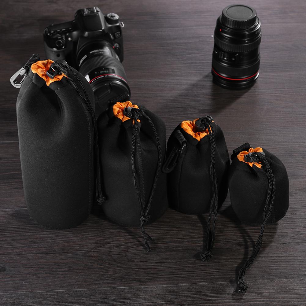 Camera Lens Pouch Bag Neoprene Waterproof Soft Video Camera Lens Pouch Bag Case For Canon Sony for Most Digital SLR Camera