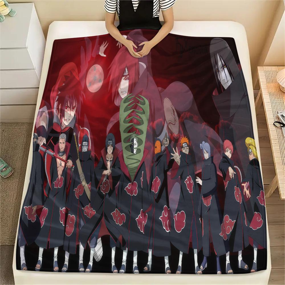 1PC Naruto Patterned Flannel Blanket Suitable For All Seasons For Home Decor Warmth And Comfort Gifts Holiday Present