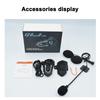 Motorcycle Helmet Intercom BT5.0 Hands-free Interphone for Motorcycle Riders 300M Range IP67