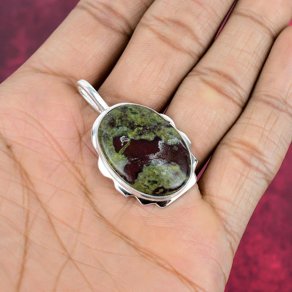 Драгоценности с драконьим кровавым камнем, подвеска ручной работы из драгоценного камня, антикварная подвеска из стерлингового серебра 925 пробы, подарок на помолвку