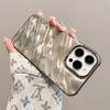 Роскошный силиконовый блестящий чехол с водяной рябью для iPhone 16 15 14 13 12 11 Pro Max Plus, эстетическая защита камеры, классный чехол