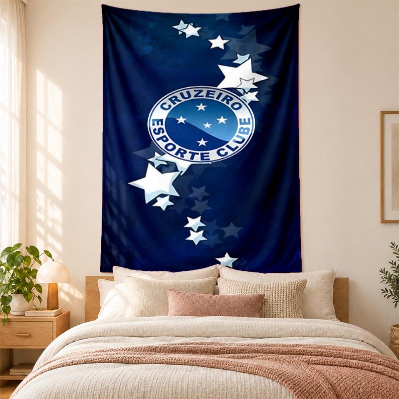 Cruzeiro Esporte Clube Tapestry highquality for decorating living room bedroom dorm walls ideal as bedroom wallart orholiday gift