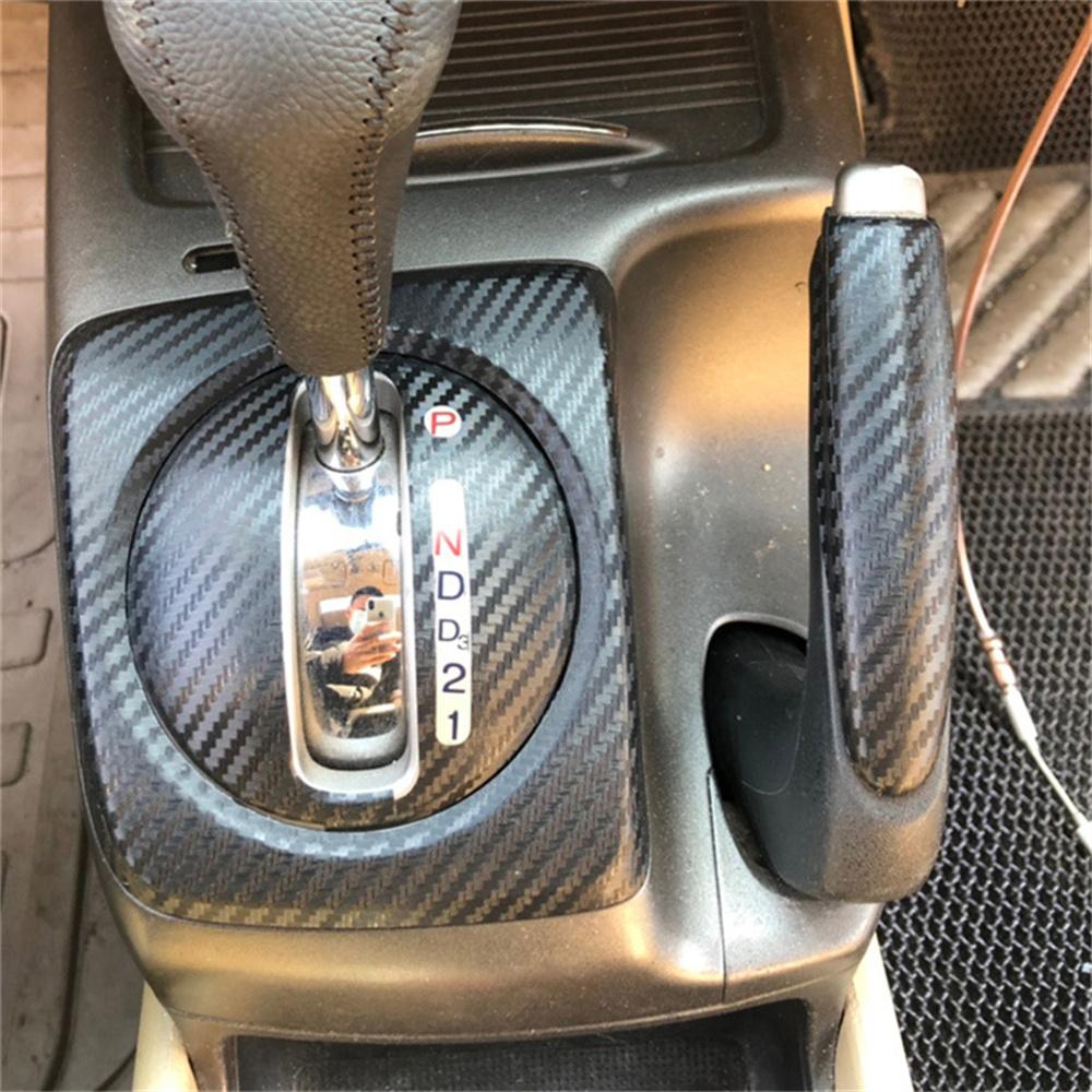 Углеродное волокно, наклейки для салона автомобиля, наклейка, отделка для Honda Civic RHD 2006-2011
