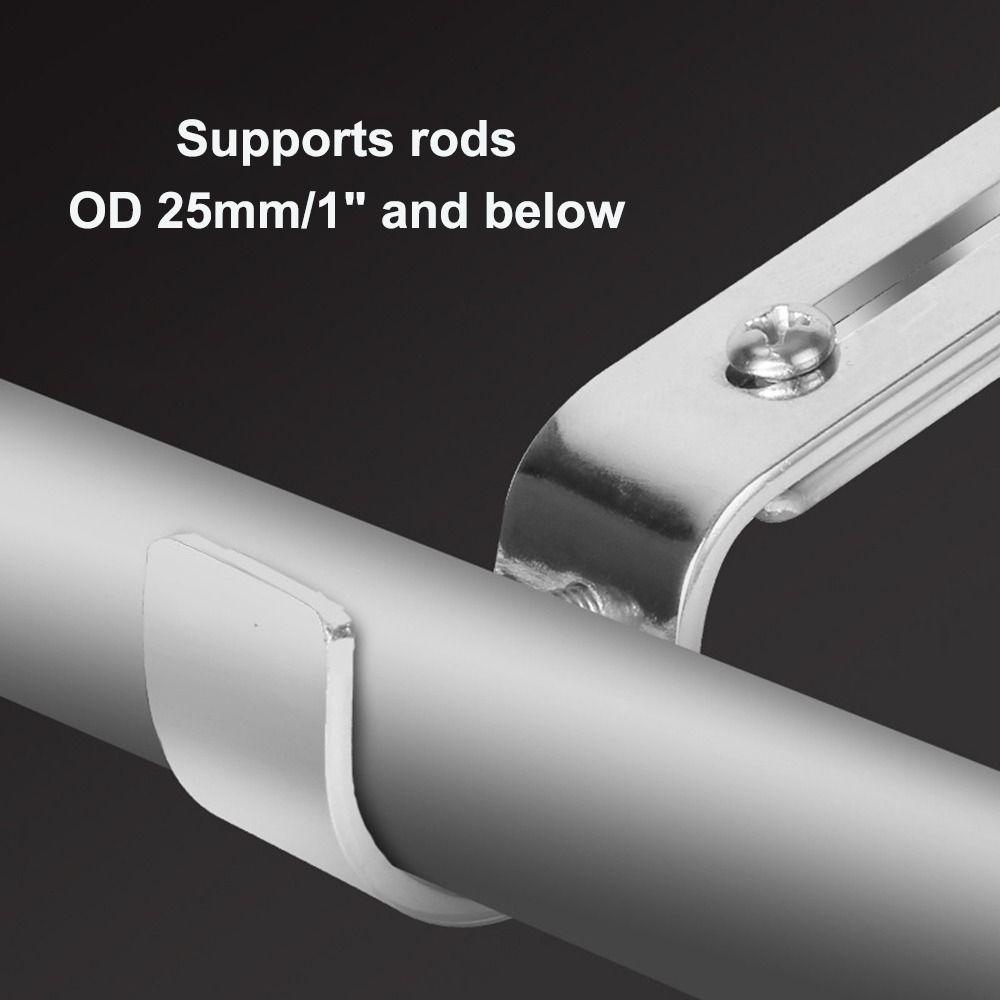 Rod Curtain Rod Holder Drapery Rod Holders Adjustable Rod Bracket Curtain Rod Brackets for Wall
