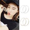 Fashion Women Big Circle Charm Statement Hoop Earrings Evening Party Jewelry