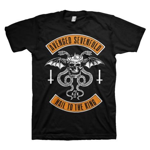 Men's Avenged Sevenfold Hail To The King T-shirt Small Black