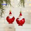 2 шт. Рождественский кулон изысканный грибной пончик в форме Санта-Клауса подвесное украшение для рождественской елки для праздничного украшения