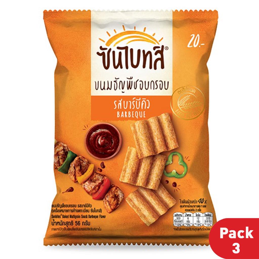 Sunbites Запеченная мультизерновая закуска, Тайская закуска, 56 г х 3 шт.