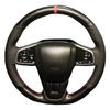 Для Honda Civic 10 2016- CRV CR-V 2017- Clarity 2016-2018 Черный Кожа Углеродное волокно Чехол на руль автомобиля