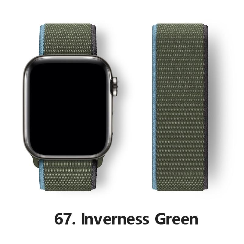 Нейлоновый ремешок для Apple, ремешок для часов 44 мм, 40 мм, 42 мм, 38 мм, браслет для умных часов, ремень, спортивный браслет-петля, iWatch series 3, 4, 5, 6, se, ремешок
