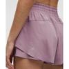 Lululemon Shake It Out High Rise Running Short 2.5  Lavender Lux