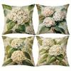 4Pcs Rural Flower Style Digital Printing Pillow Cover Short Plush Suitable Living Rooms Bedrooms Sofas Throw Cushion Cover