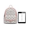 Disney Zootopia Classic Judy Plaid Retro Travel Commuter Practical Versatile PVC Backpack Women backpack Pink DHF52319-Z