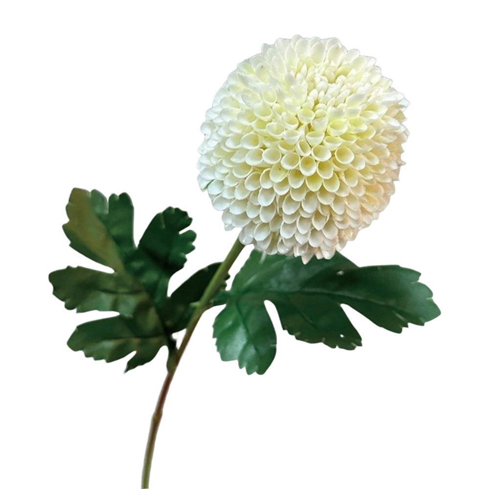 Шелковая ткань Имитация Хризантемы Зеленый Цветок Луковица Шарик Ветка Гортензия Реалистичный Мягкий Домашний Декор Фотоаксессуары