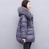 Женская модная зимняя куртка из хлопка-пуховика Splicing Commuter Leisure Oversize Jacket